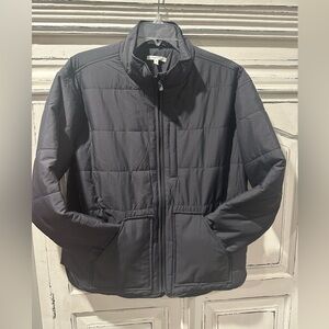 Maurices Quilted Zip-Front Jacket - Black/grey